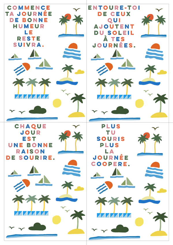 Planche Mantras Bonne Humeur