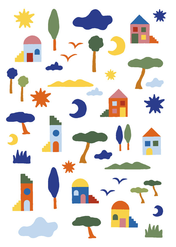 Planche Paysage de mediterranée